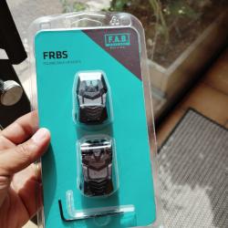 Guidon et hausse flip up FRBS Fab Defense noir