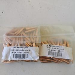 ogives lapua 220gn , cal 30 Scenar-L