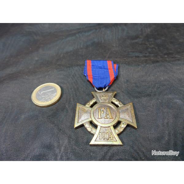 M�daille allemande WW1 - Croix de Fr�d�ric-Auguste Oldenbourg 1914