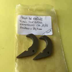 VENDU PAR LE-CUIRASSIER PAIRE DE CHIENS HAMMERLESS CAL 16/12 HAUTEUR 34,9 MM
