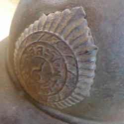 RARE casque jus adrian mod 1915 23 pas 26 royaume de Siam Thailande seconde guerre ww2 Siamois Thai