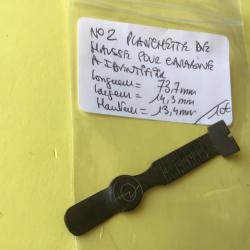 VENDU PAR LE-CUIRASSIER  N&deg;2 PLANCHETTE DE HAUSSE POUR CARABINES &Agrave; IDENTIFIER