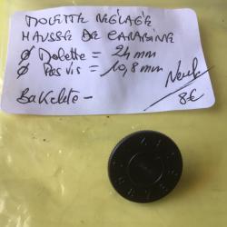 VENDU PAR LE-CUIRASSIER  MOLETTE GRADU&Eacute;E EN BAK&Eacute;LITE POUR HAUSSE POUR CARABINES &Agrave; IDENTIFIER