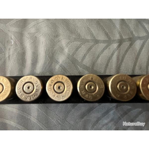 10 douilles de calibre 338 WM