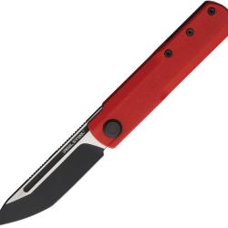 Couteau de Poche Real Steel G-Tanto Lame Acier Nitro-V Two-Tone Manche G10 Rouge Slip Joint RS7801RB