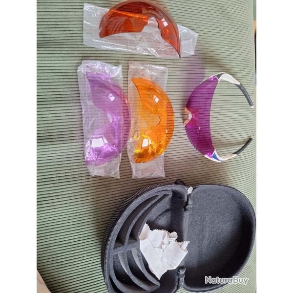 Lunette shoot off + 4 verres