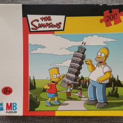 The Simpsons puzzle 200 pi&egrave;ces Hasbro MB Puzzles