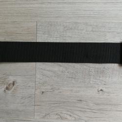 Sangle d'&eacute;paule pour sacoche - Noir - Nylon - 2 mousquetons - l.3,8 x L.77/138 cm
