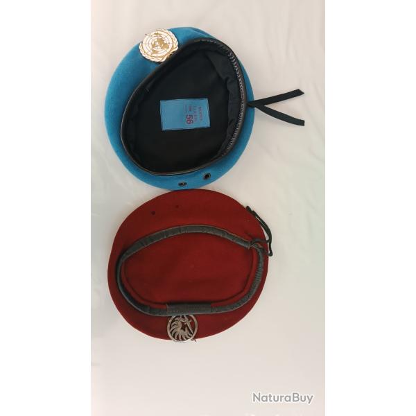 Lot de b�rets para et onu