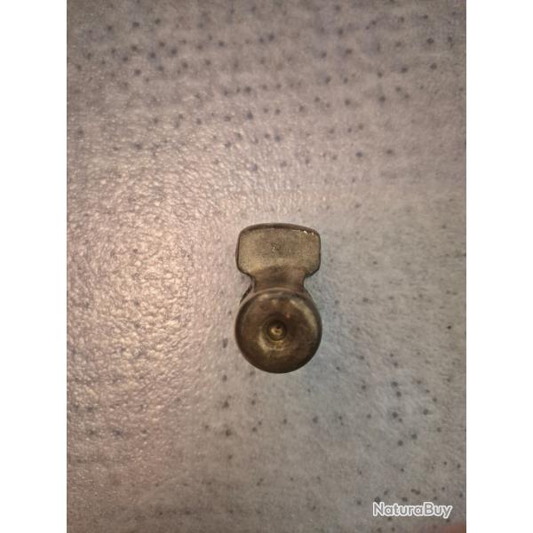 Prot�ge-canon / Bouchon de bouche en laiton d'origine � Mauser 1909 Argentin matricul�