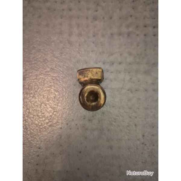 Prot�ge-canon / Bouchon de bouche en laiton d'origine � Mauser 1909 Argentin (Non matricul�)