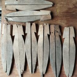 lot de sardines en bois pour tente fran&ccedil;aises ww1 ww2