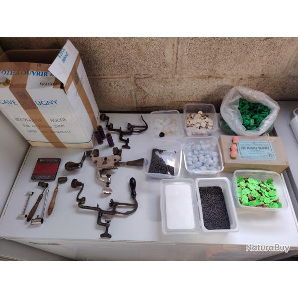 Vend lot pour rechargement calibre 12 et 16