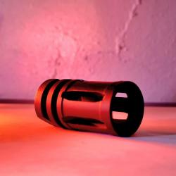 CACHE FLAMME 14MM CCW ACIER NOIR NEUF POUR HK 416 T4E CAL.43 / TM4 RIS T4E CAL.43 / AIRSOFT / ARMES