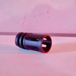 CACHE FLAMME 14MM CCW ACIER NOIR NEUF POUR HK 416 T4E CAL.43 / TM4 RIS T4E CAL.43 / AIRSOFT / ARMES