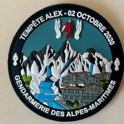 Ecusson gendarmerie nationale comm&eacute;moration temp&ecirc;te Alex