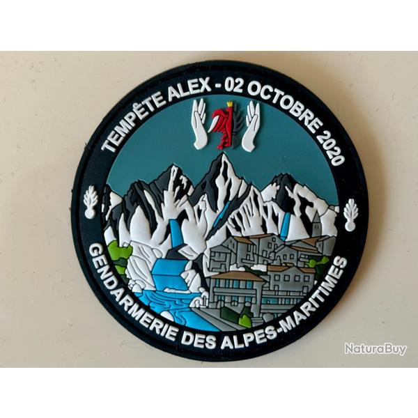 Ecusson gendarmerie nationale comm�moration temp�te Alex