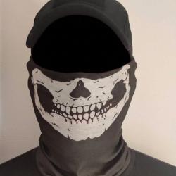Tour de cou tubulaire skull airsoft squelette