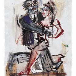 Ricardo Mosner  dessin couple de danseurs