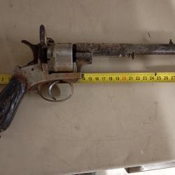 Ancien pistolet a broche type lefaucheux