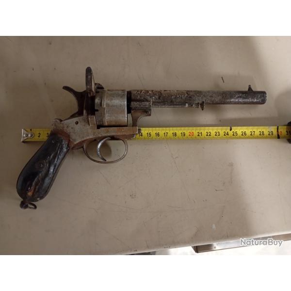 Ancien pistolet a broche type lefaucheux