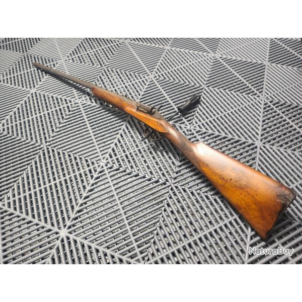 Carabine de jardin type Warnant - 9mm Flobert - Li�ge (Fin XIXe) - Pour restauration ou pi�ces