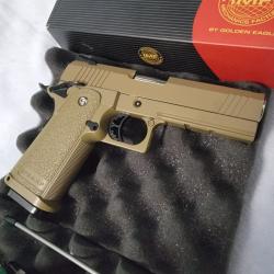 R&eacute;plique Airsoft GBB Golden Eagle IMF Single Stack Semi-Auto - 1,2 J - Tr&egrave;s bon &eacute;tat
