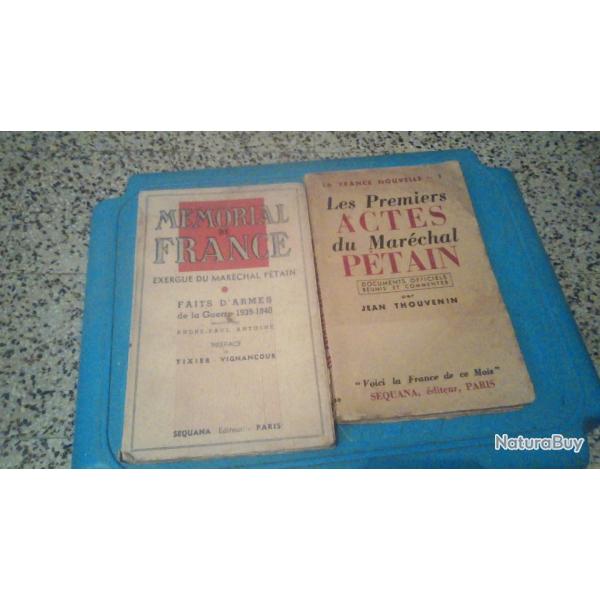 2 livres d'�poque sur le mar�chal P�tain