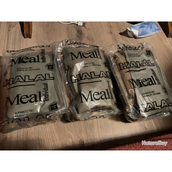 3x Ration Am�ricaine MRE EPA Halal