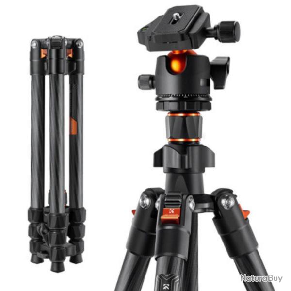 TREPIED K&F CARBONE + ROTULE BH-36
