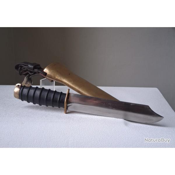 Couteau de scaphandrier sovi�tique NV-1 (HB-1) Marine URSS - Guerre froide -  fourreau et suspension