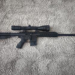 Carabine PALLAS BA 15-22 (.22 LR) + Lunette Air Force Optics 6-24x50 AO � &Eacute;tat comme Neuf (50 coups)