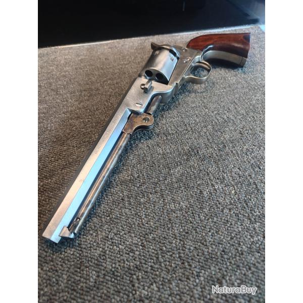 r�volver Colt Navy 1851 calibre 36 PN laiton nickel� antique fabrication italienne Pietta de 1995