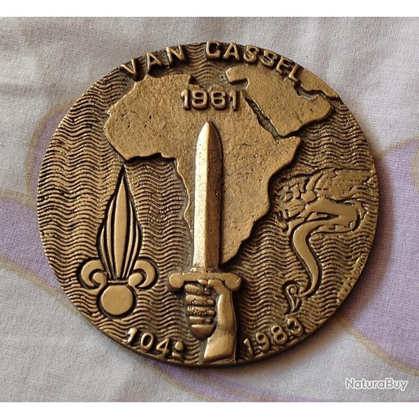 M�daille de table - ENSOA St Maixent - 104� Promotion (1982) Sergent- chef VAN CASSEL