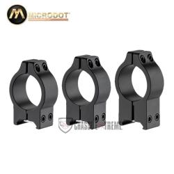 Colliers MICRODOT sur Rail 21 mm Type Picatinny Weaver Diam.25.4 - Bh.9mm