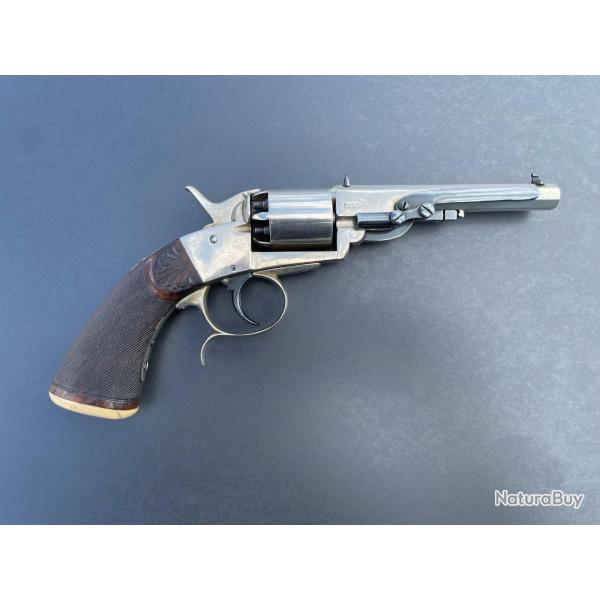 exceptionnel et rarissime grand revolver � percussion sign� DEPREZ