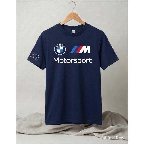 BMW Motorsport T-shirt Sport Dryfit Bleu Marine