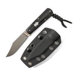 Couteau Jack Wolf Knives Gateway Lame Acier Sandvik 14C28N Manche &Eacute;b&egrave;ne Etui Kydex JW54391