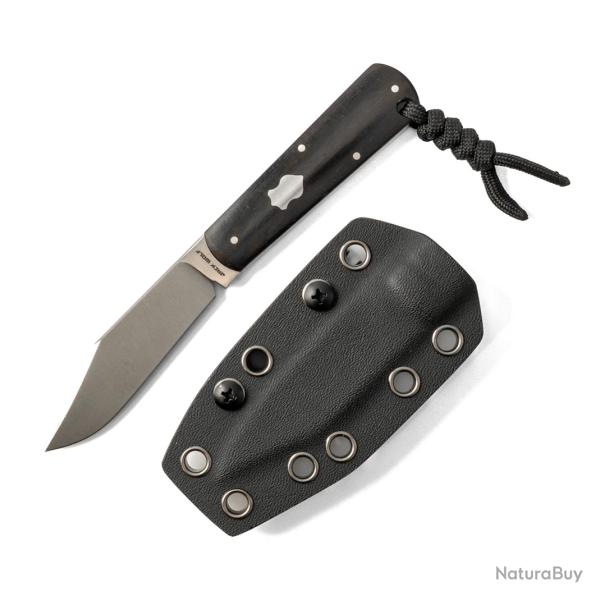 Couteau Jack Wolf Knives Gateway Lame Acier Sandvik 14C28N Manche �b�ne Etui Kydex JW54391