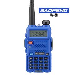 Talkie-Walkie Baofeng UV-5R Bleu � Bi-Bande VHF/UHF avec &Eacute;couteur
