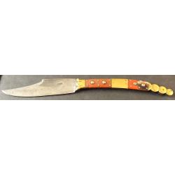 COUTEAU GRANDE NAVAJA  ANCIENNE "VALERO JUN ZARAGOZA" THIERS AVEC ETUI OFFERT !!