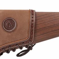 Coussinets de recul pour arme d'&eacute;paule en toile et cuir marron