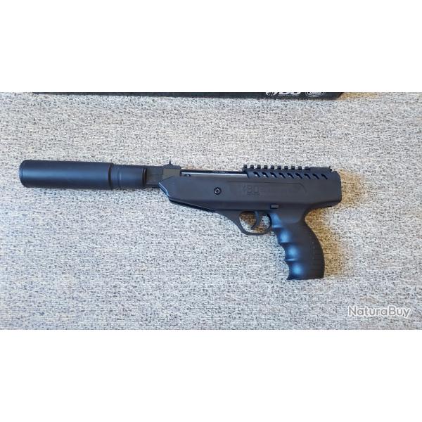 Pack Pistolet Plomb BO Manufacture Langley Silencer 4.5mm + Mallette + Cibles