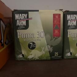 Cartouche de calibre 16 mary arm