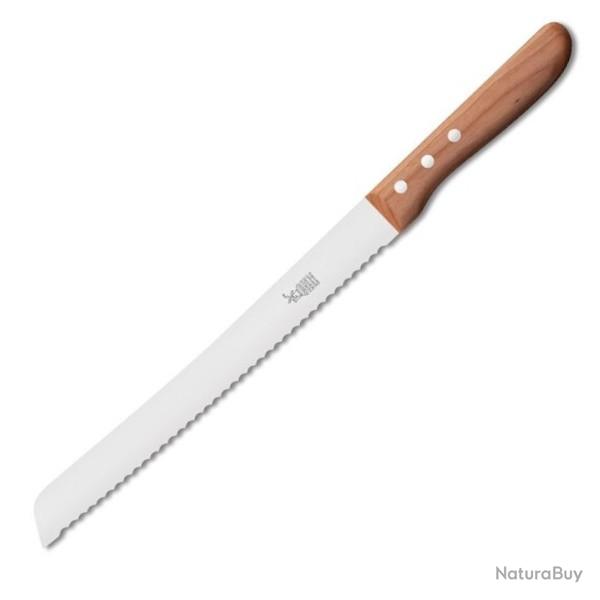 Couteau � pain Windm�hlenmesser manche cerisier lame 22,5cm inox