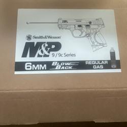 Smith & wesson m&p9c airsoft 6mm gaz