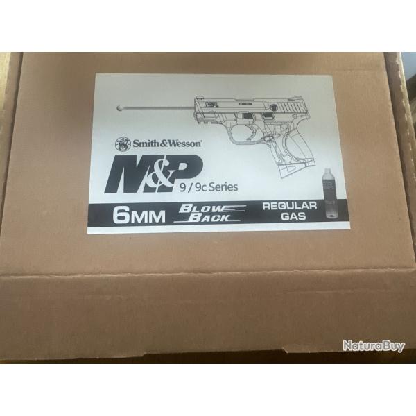 Smith & wesson m&p9c airsoft 6mm gaz