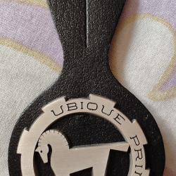 Insigne du 1&deg; r&eacute;giment de chasseurs d'Afrique CANJUERS - Mod&egrave;le troupe avec cuir - Jamais port&eacute;