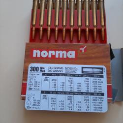 Cartouches 300 Winchester Magnum Norma Vulkan 200 grains