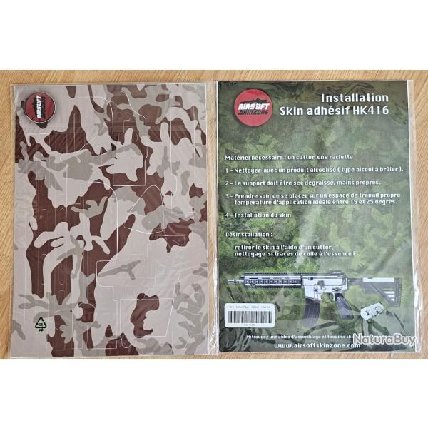 Skin HK416 A5 autocollant et retirable.